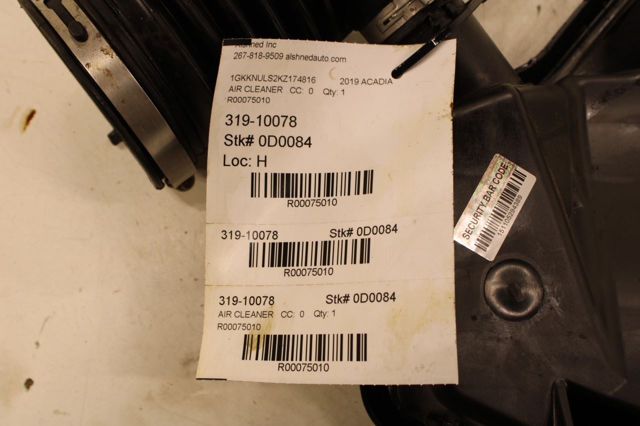 2017-2023 GMC Acadia SLT-1 3.6L AWD Air Intake Cleaner Outlet Duct Tube Assembly - Alshned Auto Parts