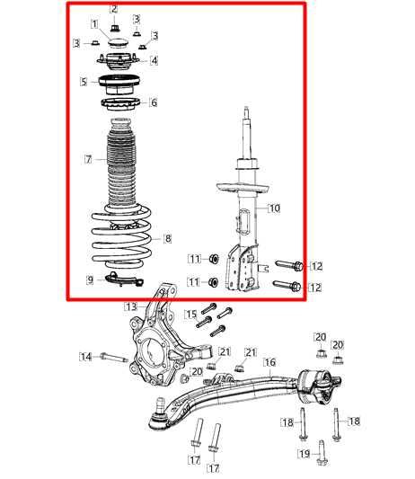 2017-2024 Chrysler Pacifica Front Left Side Shock Strut Absorber 68248727AD OEM - Alshned Auto Parts