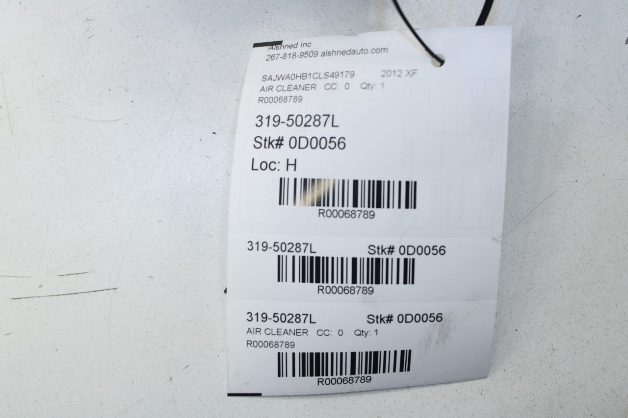 10-12 Jaguar XF Portfolio 5.0L Engine Motor Driver Left Side Air Intake Cleaner - Alshned Auto Parts