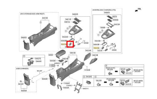 2020-22 Kia Soul LX 2.0L Center Console Drive Mode Control Switch 93310K0400 OEM - Alshned Auto Parts