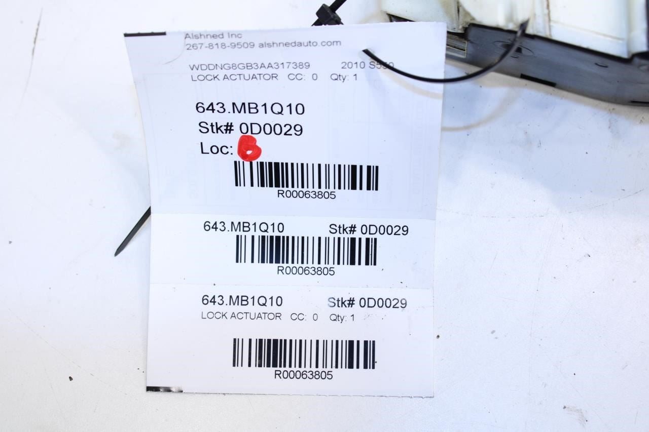 2007-2013 Mercedes-Benz S550 Rear Left Door Lock Latch Actuator 221-730-43-35 - Alshned Auto Parts