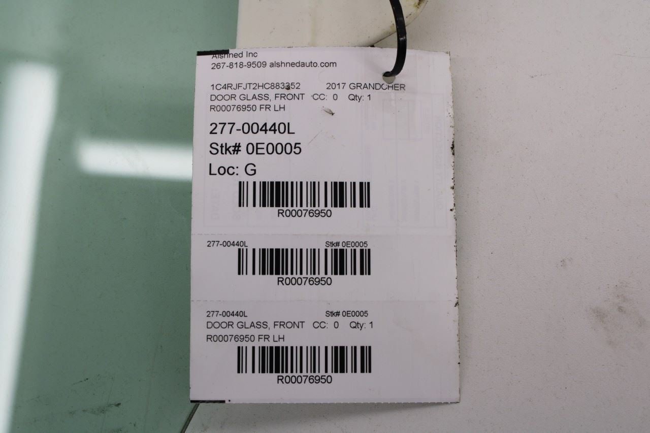 2011-2021 Jeep Grand Cherokee Summit Front Left Door Window Glass 68068671AC OEM - Alshned Auto Parts