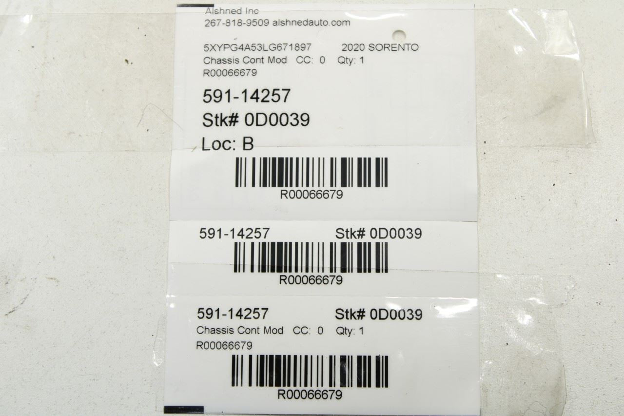 2019-2020 KIA Sorento LX Body Computer Control Module BCM BCU 954A0-C6030 OEM - Alshned Auto Parts