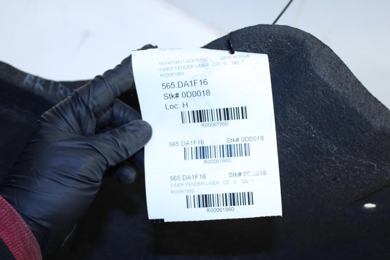 14-20 Nissan Rogue SV Rear RH Quarter Wheelhouse Liner Splash Shield 76748-4BA0A - Alshned Auto Parts