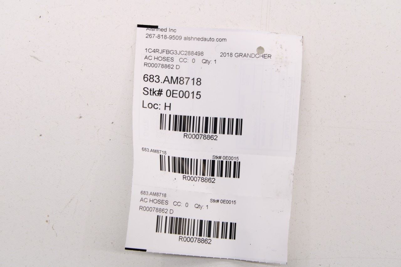 16-22 Jeep Grand Cherokee 3.6L Conditioning Suction Liquid Discharge Line *ReaD* - Alshned Auto Parts