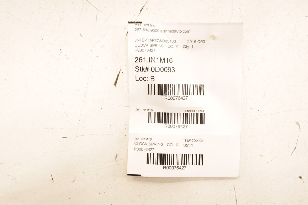 2014-2018 Infiniti Q50 Premium 3.0L RWD Steering Wheel Clock Spring w/ Cable - Alshned Auto Parts