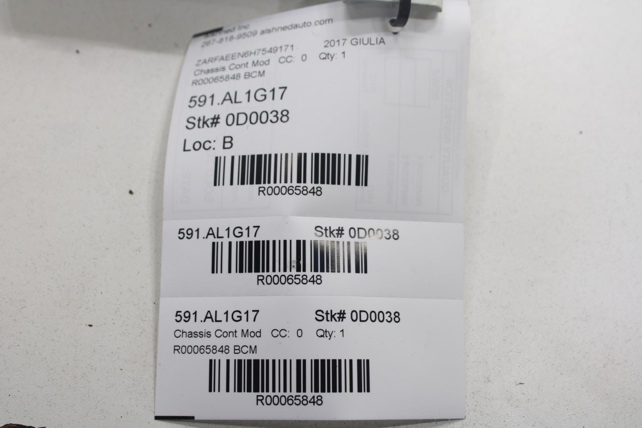 2017-2022 Alfa Romeo Giulia Ti AWD 2.0L Fuse Junction Box Body Control Module - Alshned Auto Parts