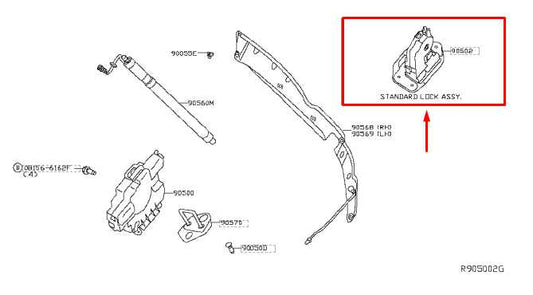 2013-2020 Nissan Pathfinder SV Rear Liftgate Lock Latch Actuator 90502-1AA0A OEM - Alshned Auto Parts