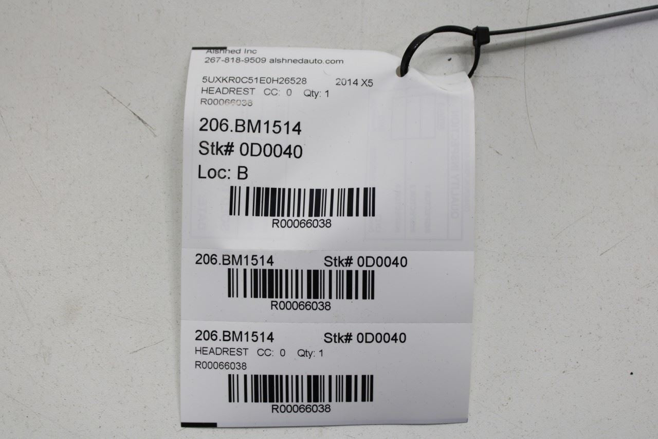 14-18 BMW X5 xDrive35i Rear RH and LH Side 2nd Row and Center Seat Headrest Set - Alshned Auto Parts