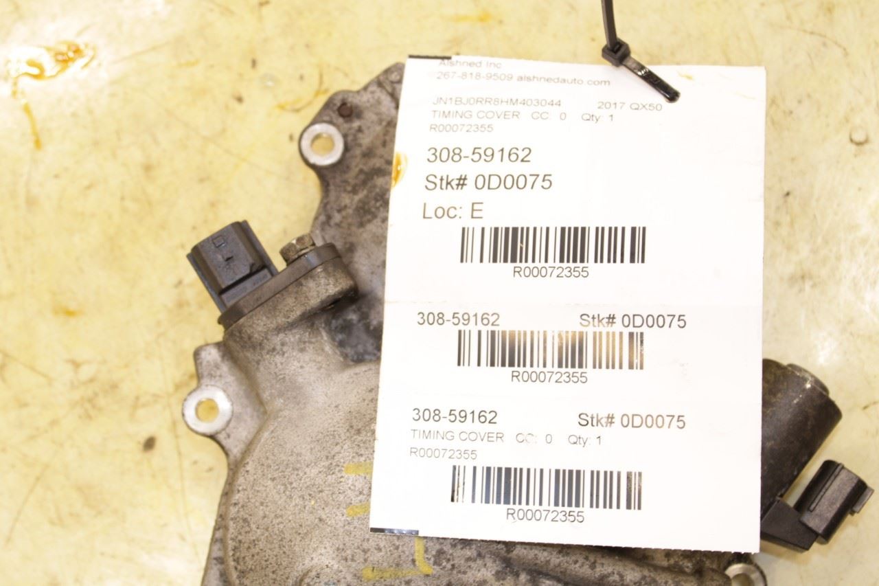 2014-17 Infiniti QX50 3.7L Engine Front Left Timing VTC Camshaft Sprocket Cover - Alshned Auto Parts