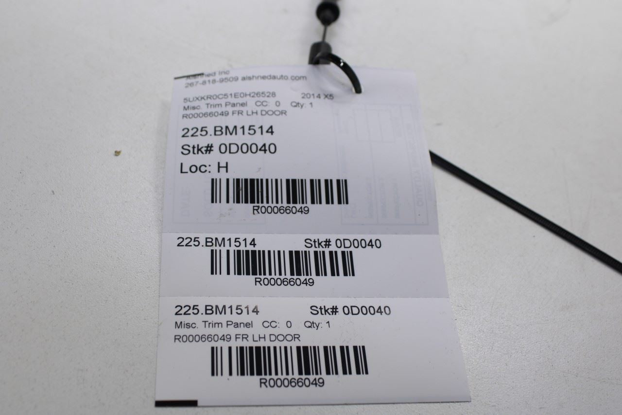 14-18 BMW X5 xDrive35i Front Left Side Door Interior Handle Panel Cover Molding - Alshned Auto Parts