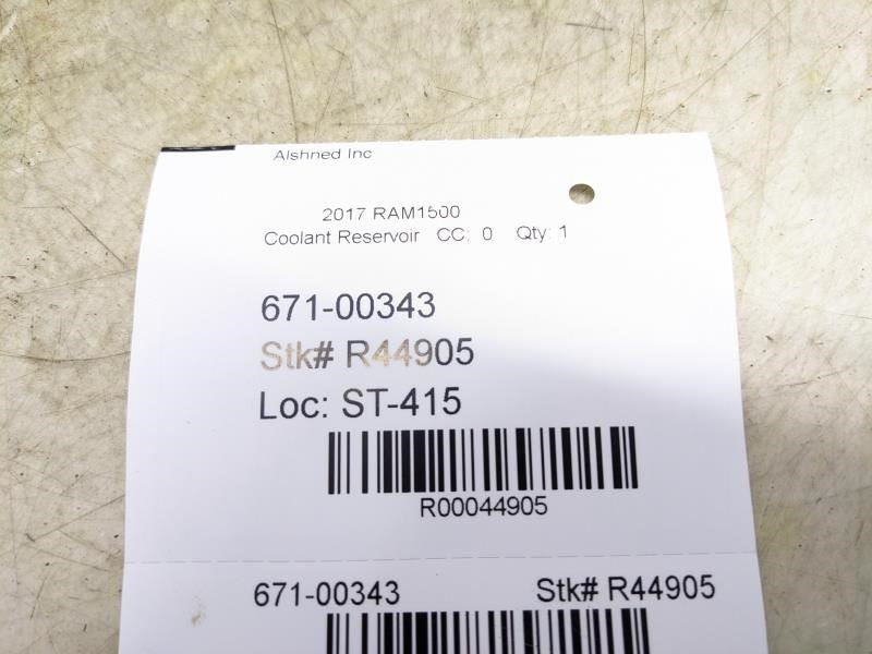 2011-2018 Ram 1500 2500 3500 Radiator Coolant Reservoir Bottle 68050749AA OEM - Alshned Auto Parts