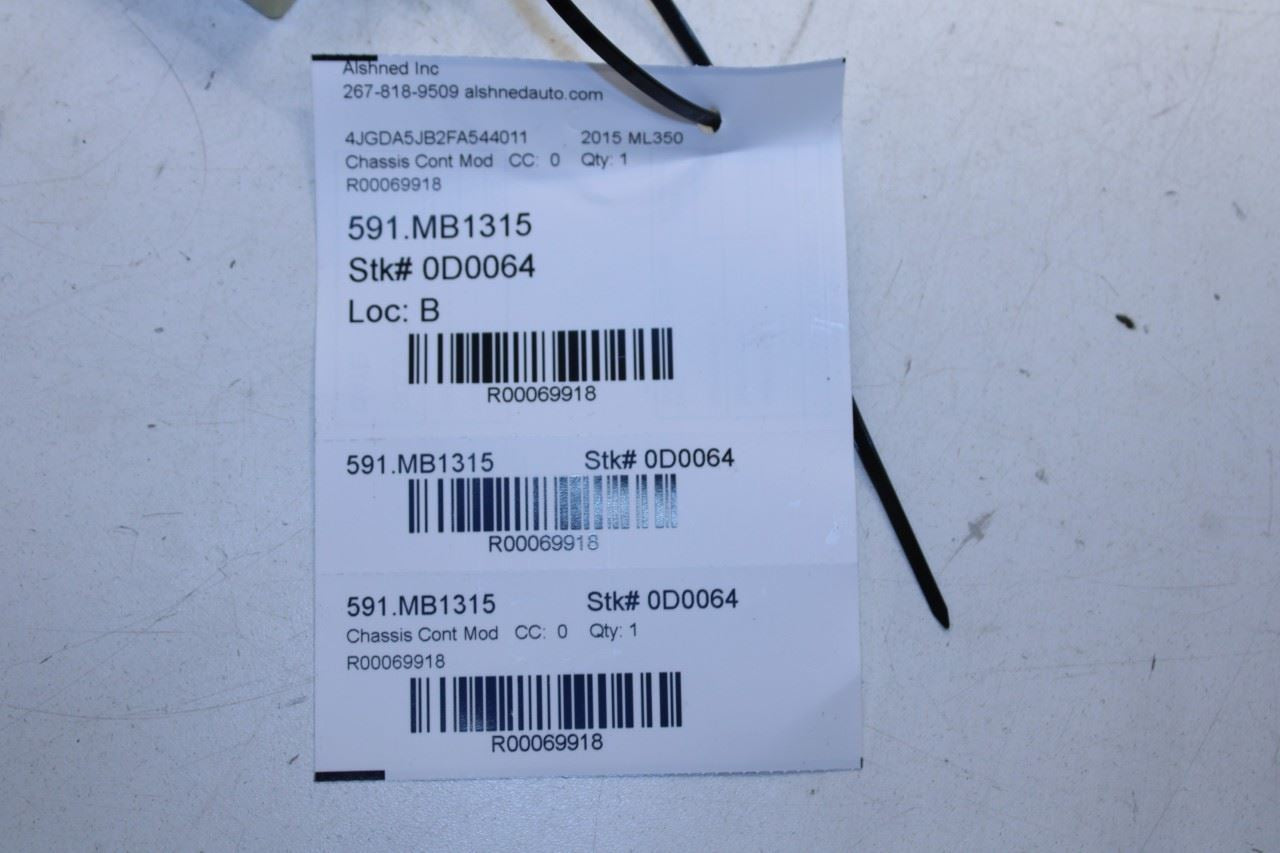 2010-2015 Mercedes-Benz ML350 Rear Fuse Relay Signal Acquisition Control Module - Alshned Auto Parts