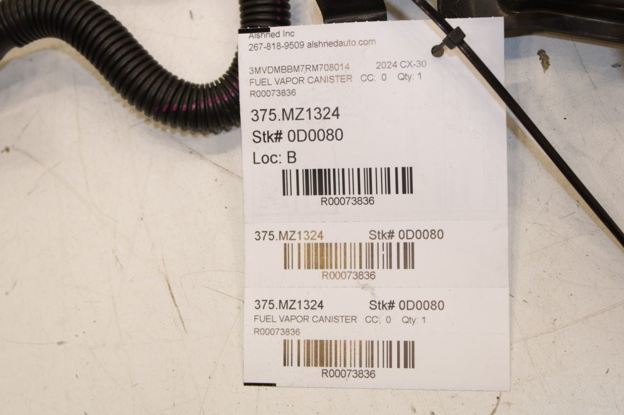21-25 Mazda CX30 S 2.5L AWD Fuel Vapor Evaporator Emission Canister PAJ1-13-970 - Alshned Auto Parts