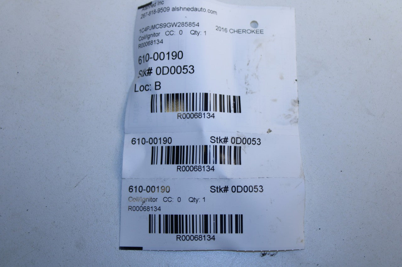 2014-2022 Jeep Cherokee 75th Anniversary 3.2L Ignition Coil Set of 6 5149168AI - Alshned Auto Parts