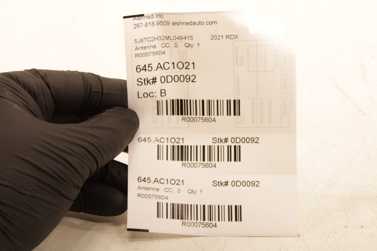 2019-21 Acura RDX SH-AWD Roof Exterior Shark Fin Radio Antenna 39150-TJB-A113-M1 - Alshned Auto Parts