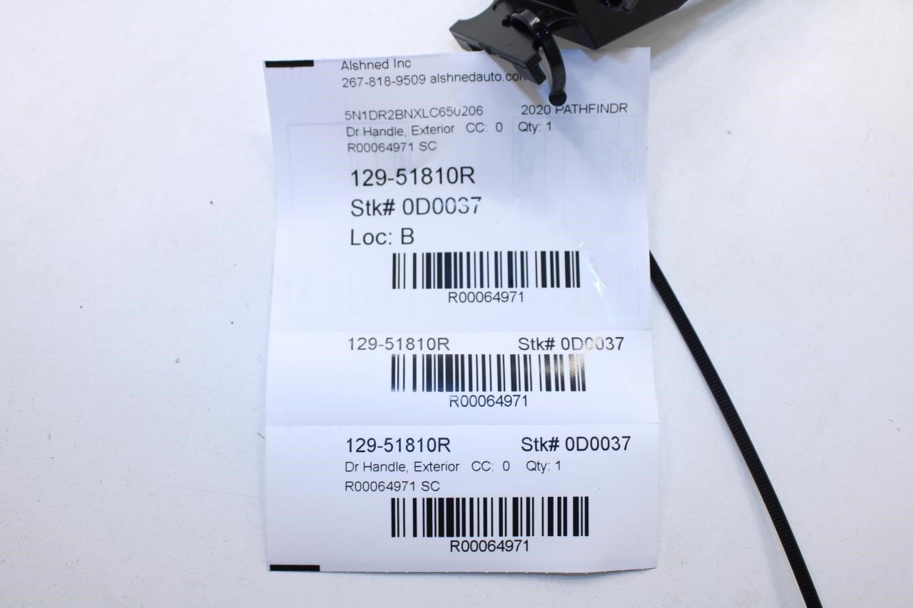 13-20 Nissan Pathfinder SV Front Right Side Door Exterior Handle 80640-3TA3A OEM - Alshned Auto Parts