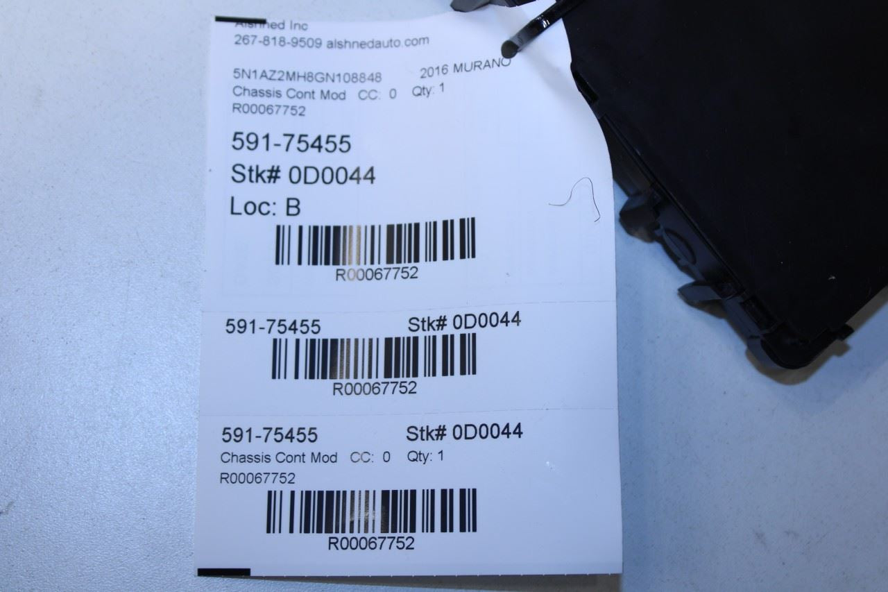 2015-17 Nissan Murano Platinum Body Computer Control Module BCM BCU 284B2-9UA0A - Alshned Auto Parts