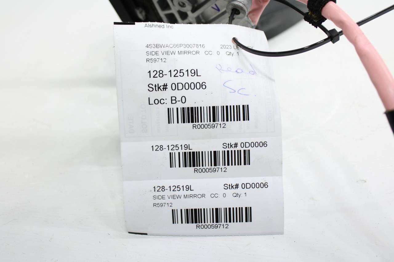 2023-2025 Subaru Legacy Premium Left Side Rear View Mirror 91036AN86A OEM *ReaD* - Alshned Auto Parts