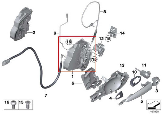 2011-2017 BMW X3 xDrive28i Front Left Side Door Lock Latch Actuator 51217318419 - Alshned Auto Parts