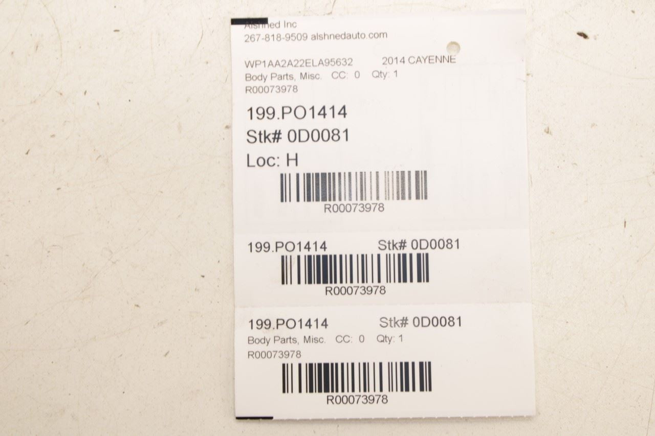 2011-18 Porsche Cayenne Platinum Front and Rear Left Door Sill Scuff Kick Plate - Alshned Auto Parts