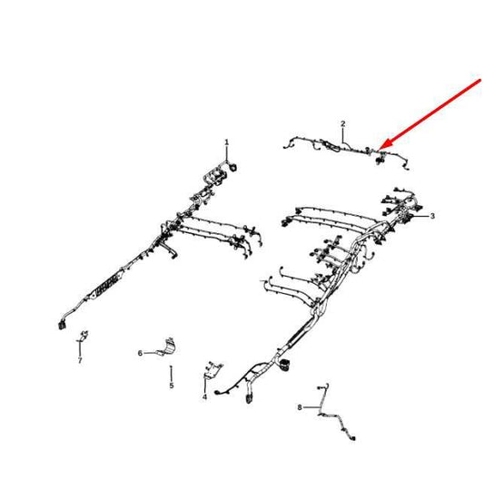 21-24 Ram 1500 Big Horn Rear Bumper Fascia Module Wire Wiring Harness 68488369AA - Alshned Auto Parts