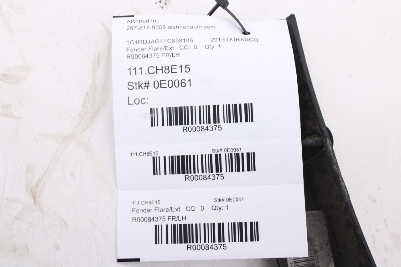 2011-2026 Dodge Durango SXT Front Left Fender Wheel Opening Molding 1RK21TZZAC19