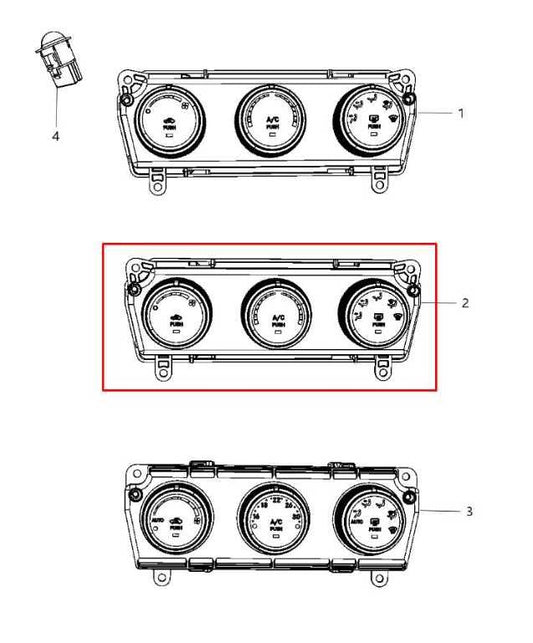 2011-13 Jeep Wrangler Unlimited Sport Front AC Heat Temperature Climate Control - Alshned Auto Parts