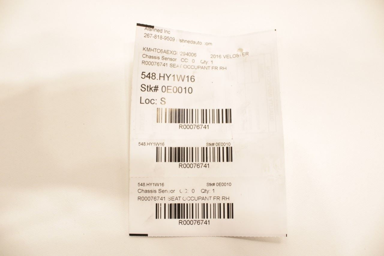 2015-2017 Hyundai Veloster Turbo Front Right Side Seat Occupant Sensor Module - Alshned Auto Parts