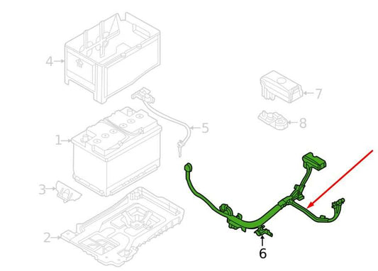 2024-2026 Hyundai Elantra SE 2.0L Positive Battery Cable Wiring Harness *ReaD* - Alshned Auto Parts