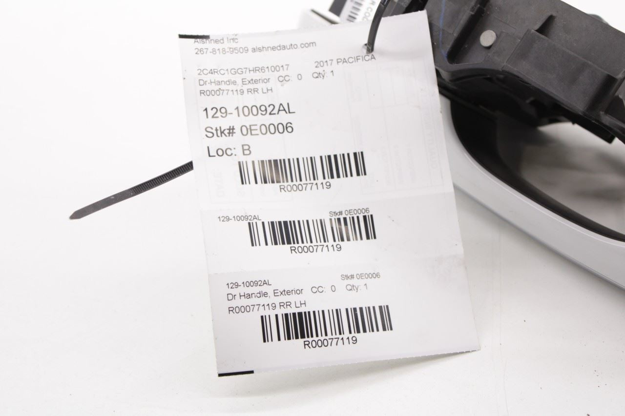 2017-24 Chrysler Pacifica Limited 3.6L Rear Left Side Slide Door Exterior Handle - Alshned Auto Parts