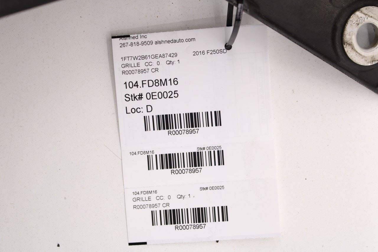 11-16 Ford F250 Lariat Crew Cab 6.2L Front Radiator Upper Support Tie Bar *ReaD* - Alshned Auto Parts