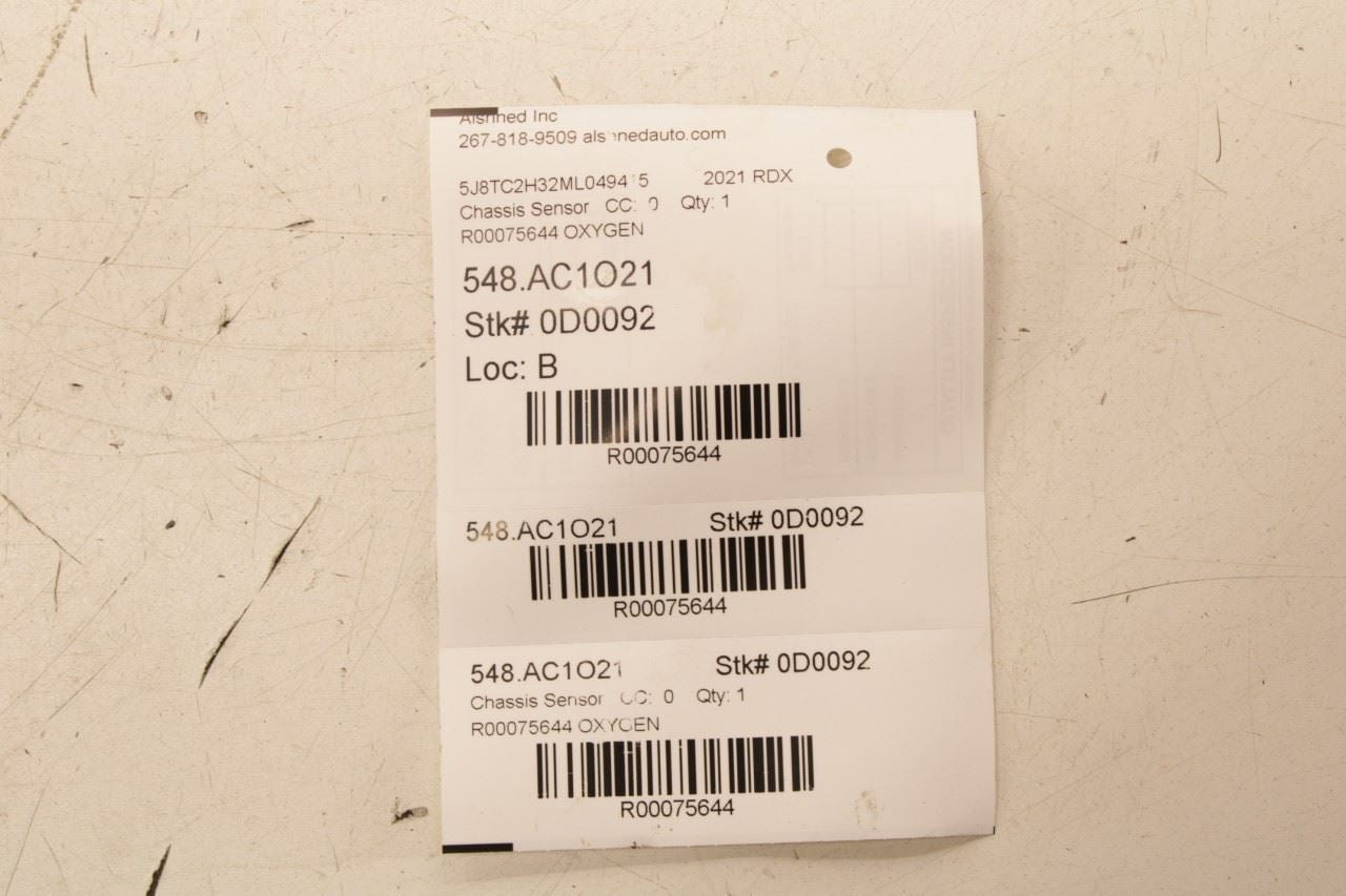 2019-2021 Acura RDX SH-AWD 2.0L AWD Oxygen Sensor Set of 2 36531-6B2-A01 OEM - Alshned Auto Parts