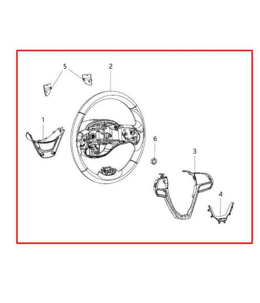 14-22 Jeep Cherokee Latitude 3.2L 4WD Steering Wheel Leather w/ Control Buttons - Alshned Auto Parts