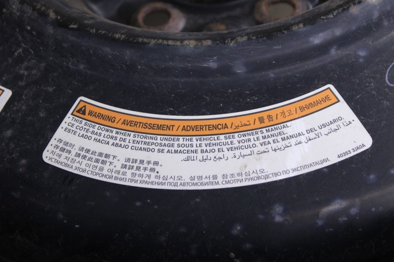 2016-2018 Infiniti QX60 Spare Wheel Tire Maxxis T165/90D18 40300-9NG0A OEM - Alshned Auto Parts