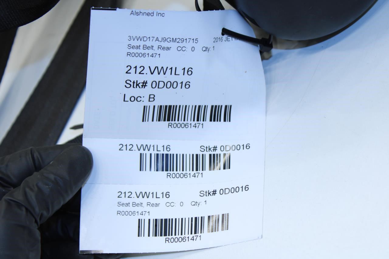 11-18 Volkswagen Jetta Rear Center 2nd Row Seat Belt Retractor 5C6-857-807-D-RAA - Alshned Auto Parts