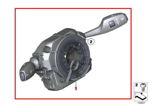 2010-15 BMW 750i xDrive 4.4L AWD Steering Column Light Turn Signal Wiper Switch - Alshned Auto Parts