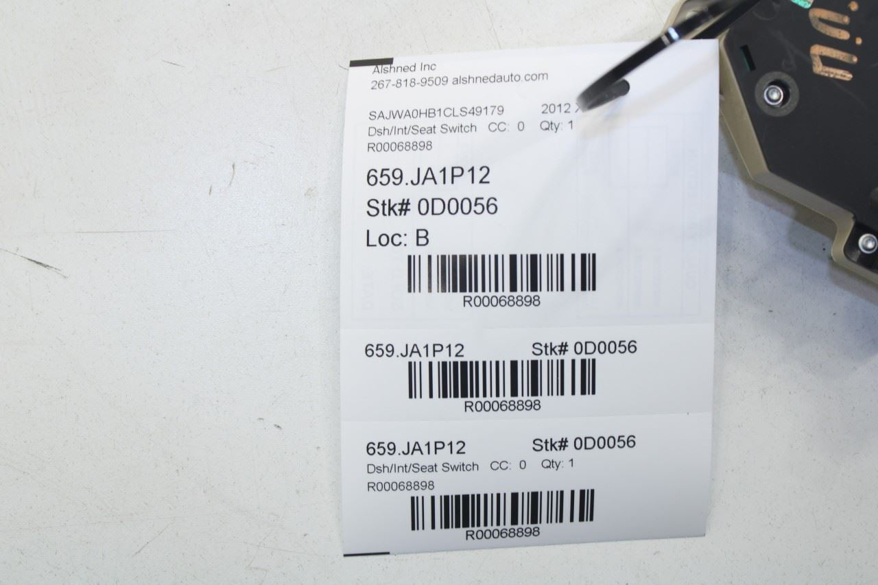 2010-15 Jaguar XF Portfolio Front RH Power Seat Adjustment Switch CX23-14B566-RA - Alshned Auto Parts