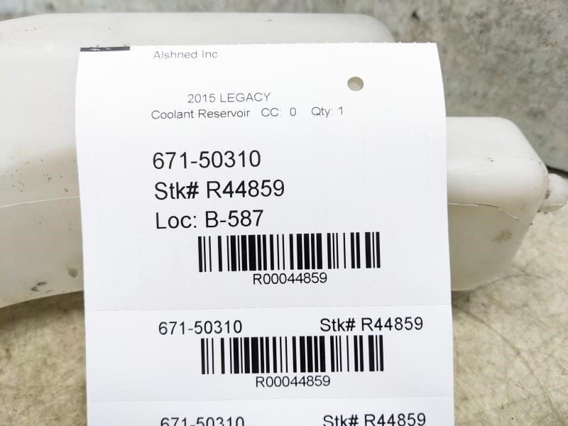 2005-2019 Subaru Legacy Radiator Coolant Reservoir Bottle 45150AG00A OEM - Alshned Auto Parts