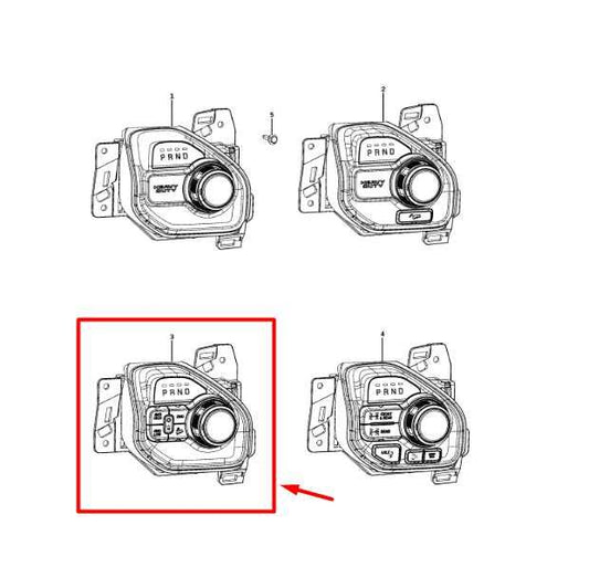 2019-2024 Ram 2500 Dash Auto Transmission Shifter Switch 68378093AE OEM *ReaD* - Alshned Auto Parts