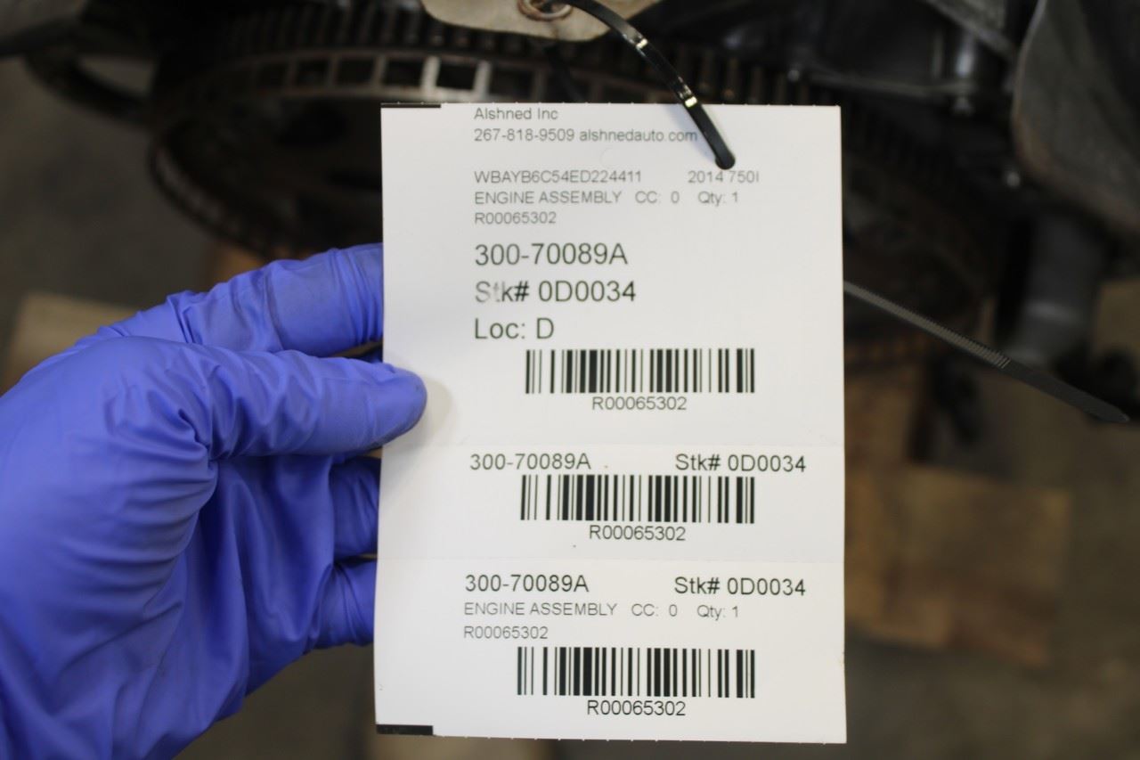 2013-2015 BMW 750i xDrive 4.4L Twin Turbo AWD Engine Motor 158K 11002346945 OEM - Alshned Auto Parts