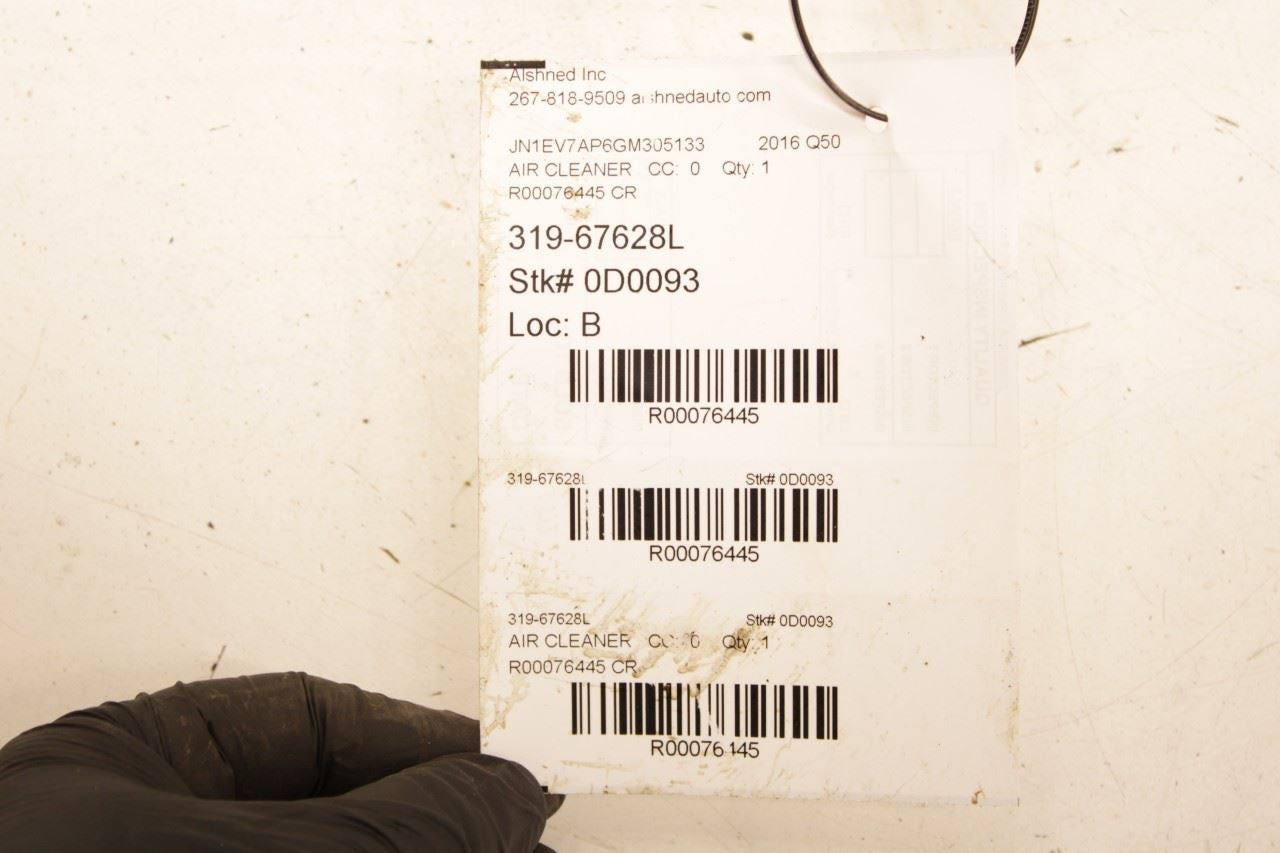 2016-24 Infiniti Q50 Premium 3.0L Left Side Air Intake Cleaner w/ Sensor *ReaD* - Alshned Auto Parts