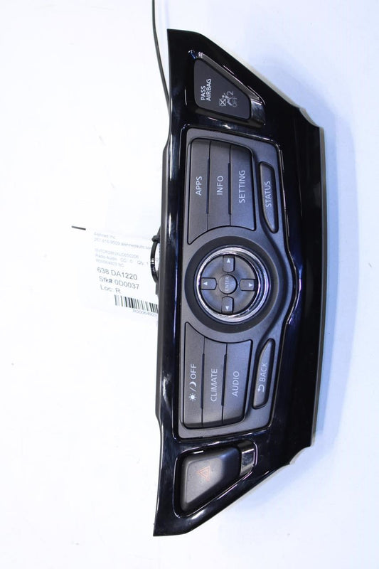 17-20 Nissan Pathfinder SV Dash AC Climate Audio Radio Control Panel 28395-9PJ0A - Alshned Auto Parts