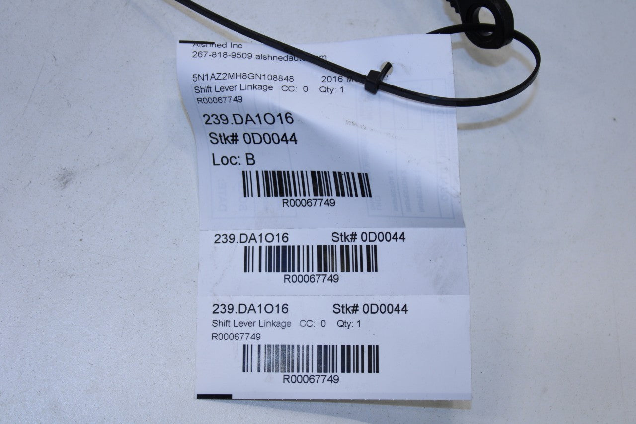 2015-23 Nissan Murano Platinum Auto Transmission Gear Shift Lever Control Cable - Alshned Auto Parts