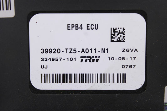 17-20 Acura MDX w/Technology Electric Parking Brake Control Module 39920-TZ5-A01 - Alshned Auto Parts