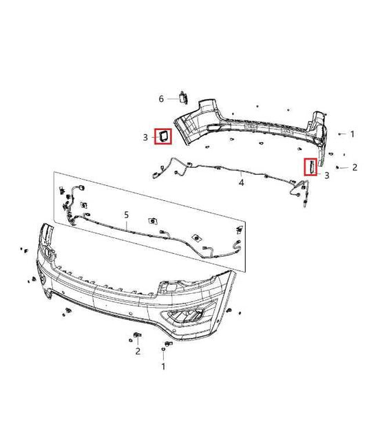 16-2020 Jeep Grand Cherokee Rear Right and Left Blind Spot Radar Sensor *ReaD* - Alshned Auto Parts