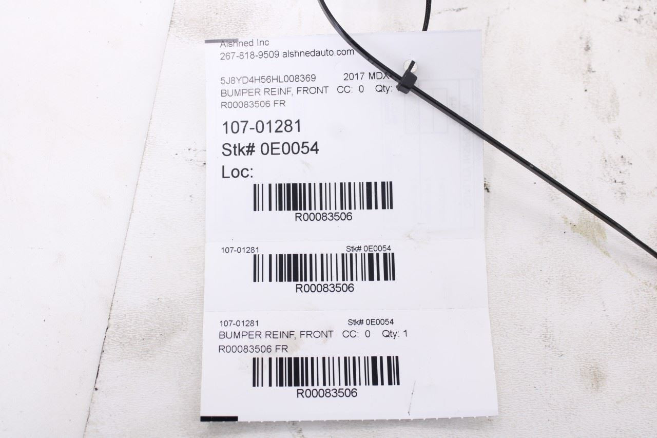 2014-2020 Acura MDX w/Technology Pkg Front Bumper Reinforcement Impact Bar OEM12