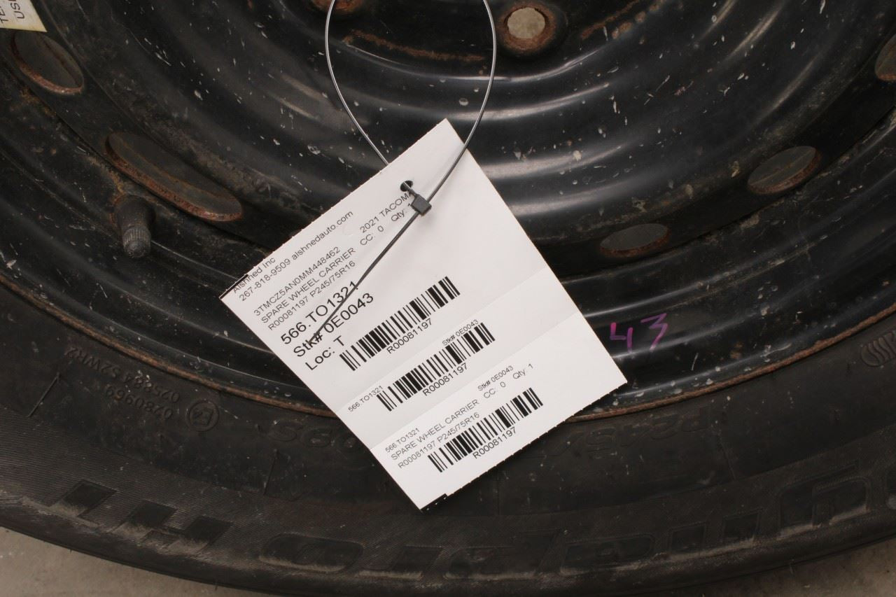 2005-23 Toyota Tacoma SR5 Spare Wheel Tire Hankook Dynapro HT P245/75R16 R16x7J8