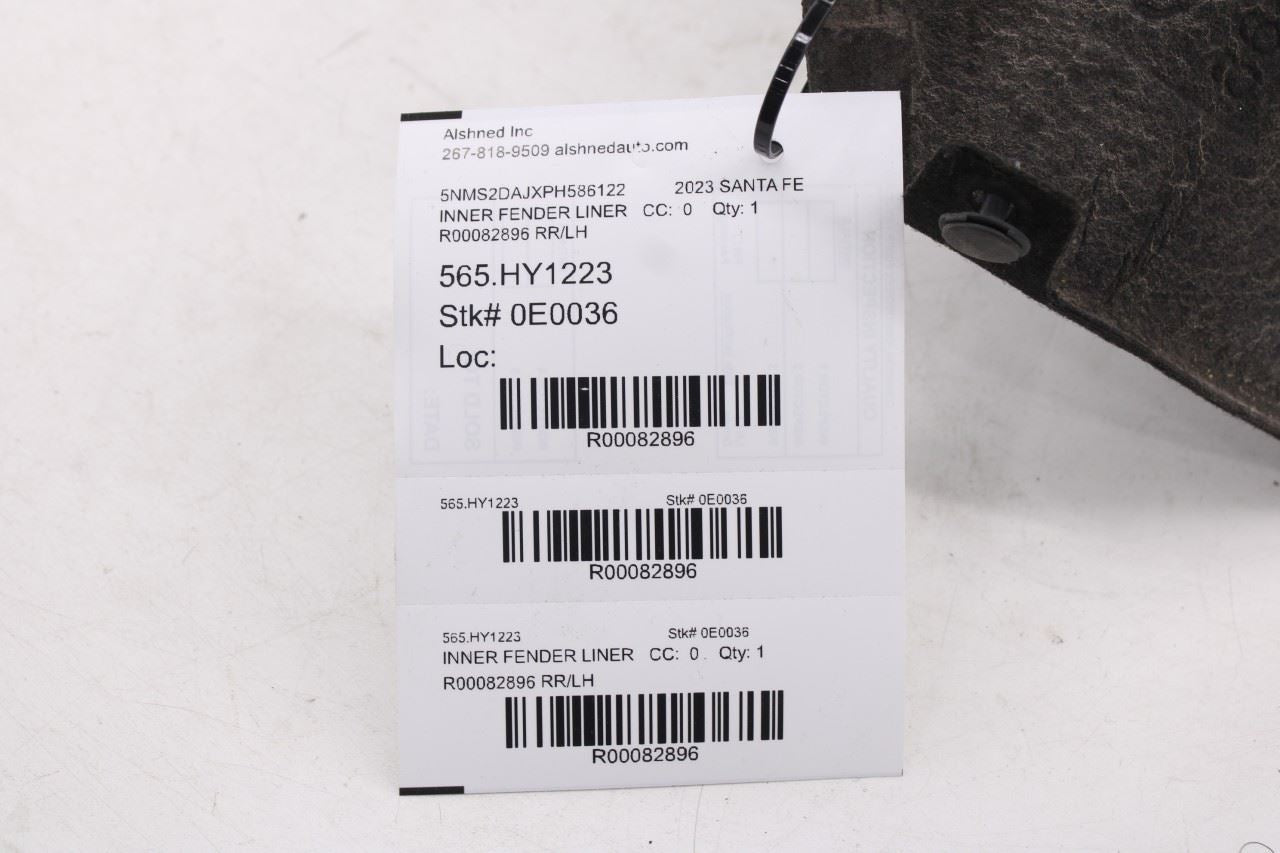 21-23 Hyundai Santa Fe SEL Rear Left Driver Side Wheelhouse Liner Splash Shield9