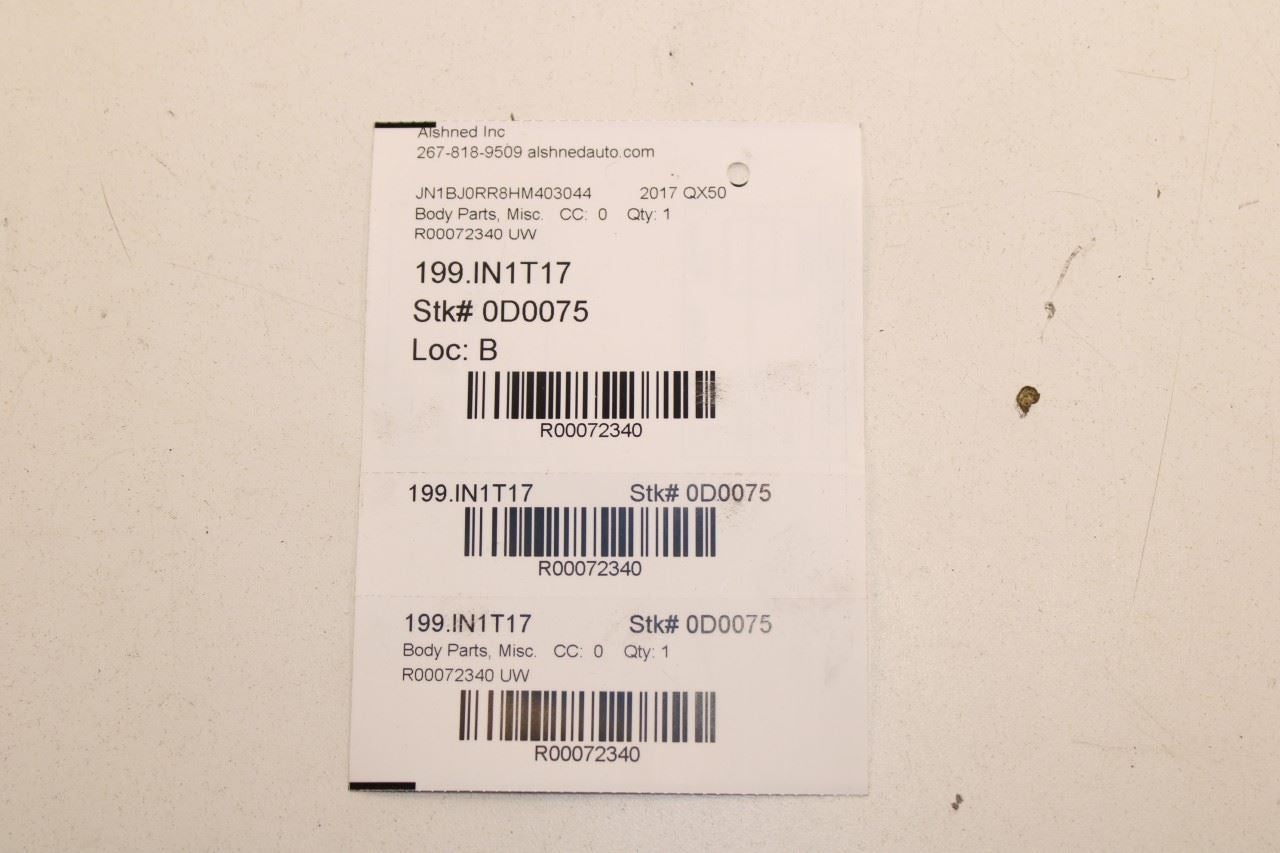 15-17 Infiniti QX50 Front and Rear Right and Left Door Sill Scuff Plate Set of 4 - Alshned Auto Parts